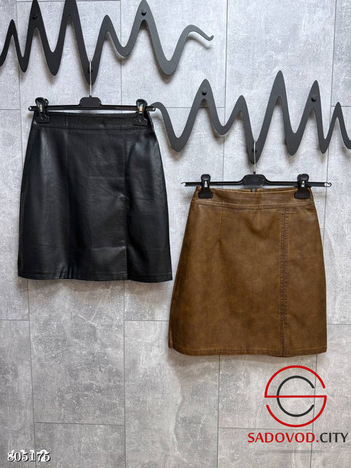 Юбка из матовой экокожи - Bruno фото 3