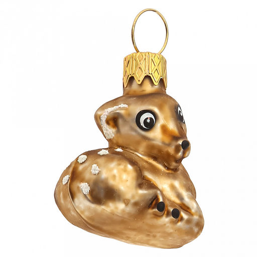 Елочная игрушка фигурка стеклянная Олененок мини h4см, ручная художественная роспись, подарочная упаковка (Россия) - Домашняя мода фото 5