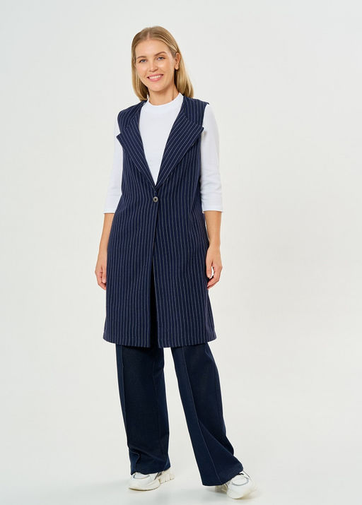 жилет из костюмной ткани с шерстью - Lavelis фото 2