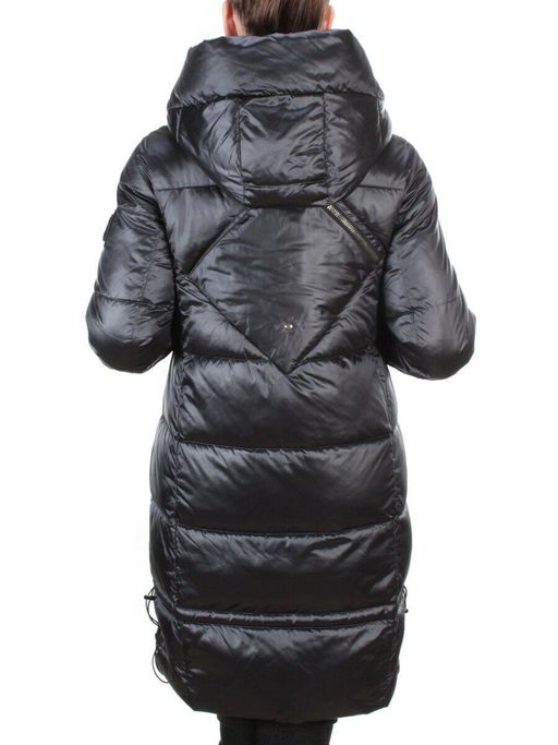 9106 BLACK Пальто зимнее женское FLOWEROVE (200 гр. холлофайбера) - Fashion фото 5