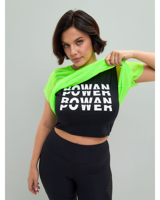 Майка двойная ROWAN POWER лайм  фото 5