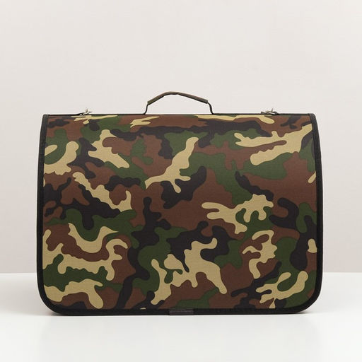 Сумка - переноска для животных Камуфляж, каркасная, 49 х 30 х 35 см, микс оттенков - Пижон фото 2