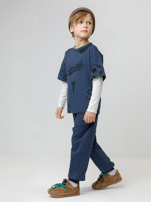 КР 400836/синий космос к616 брюки для мал