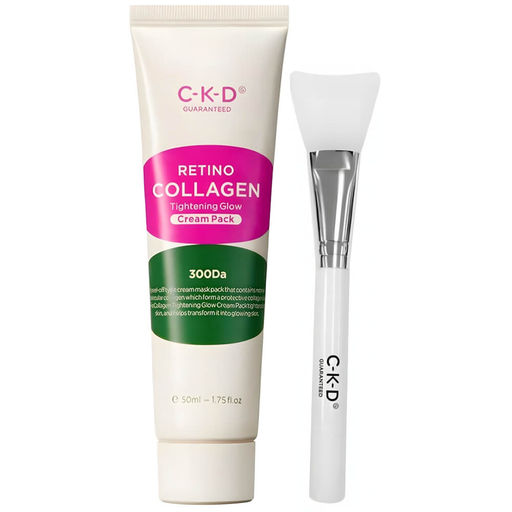 CKD Retino Collagen Tightening Glow Cream Pack 80ml+brush - Коллагеновая маска-плёнка для подтяжки лица +кисть