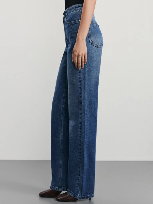 Джинсы straight с высокой посадкой / Zarina фото 3