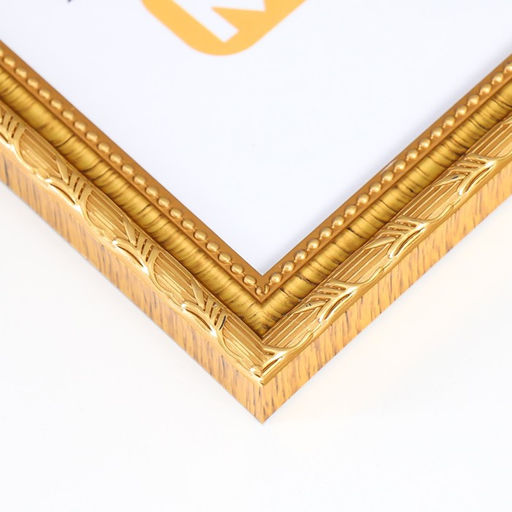 Фоторамка пластик "Камышок" 21х30 см, золото (пластик)