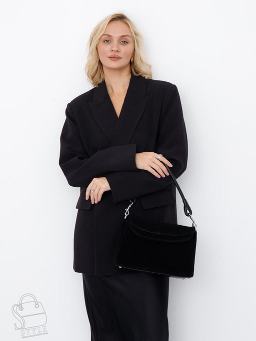 Сумка женская кожаная 0037VG black Vitelli Grassi