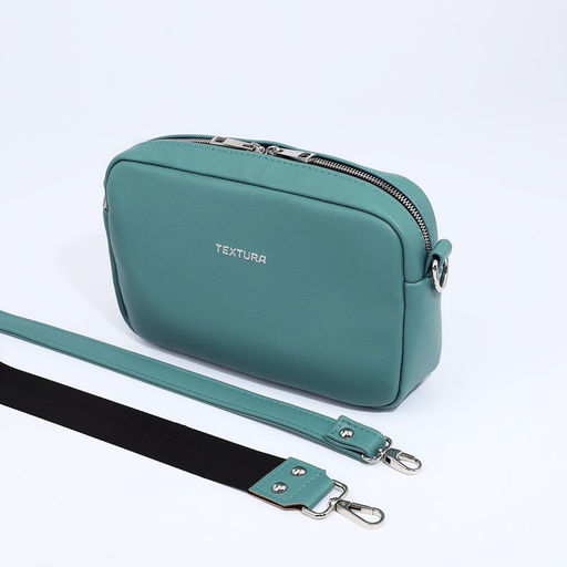 Сумка женская через плечо TEXTURA, маленький размер, цвет голубой  фото 5