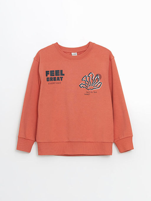 Bisiklet Yaka Erkek ?ocuk Sweatshirt