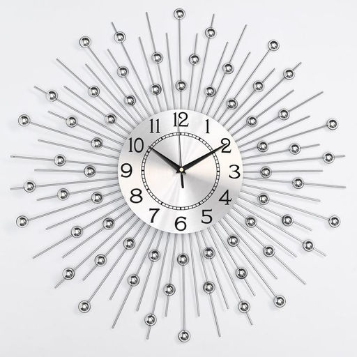 Часы настенные интерьерные «Сферы», серия: Ажур, бесшумные, плавный ход, d=58 см, циферблат d=22 см, от батарейки 1хАА