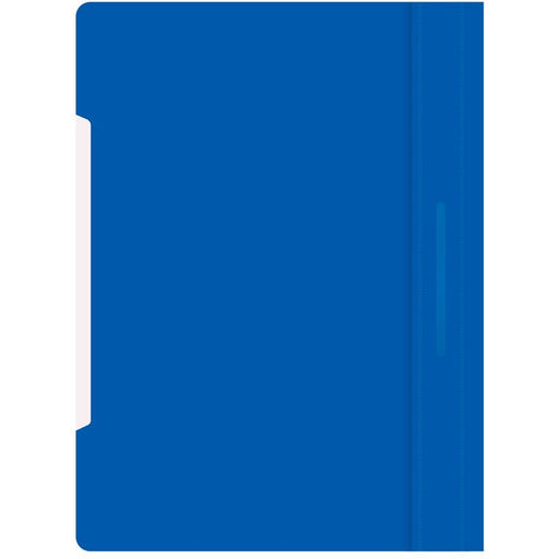 Цена за 10 шт. Папка-скоросшиватель Calligrata, А4, 180 мкм, карман для визитки, прозрачный верх, синяя