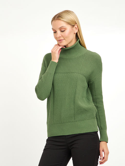 водолазка женская из хлопка с воротником стойкой - Glenfield фото 4