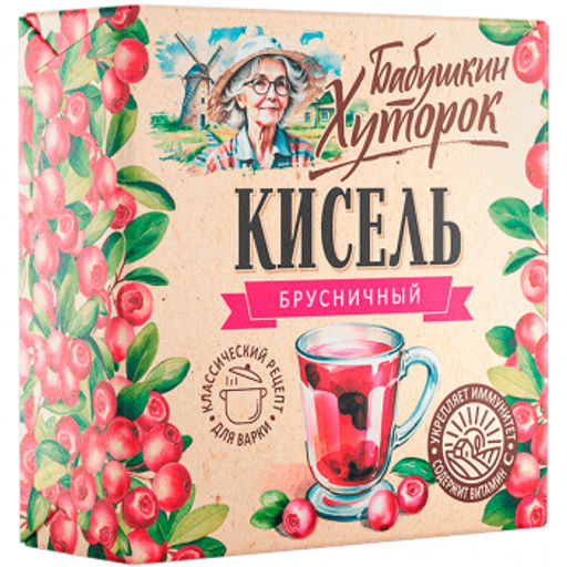 2шт.Кисель Баб. Хут. Брусничный 180г - Бабушкин хуторок фото 2