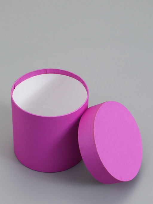 Набор шляпных коробок  4 в 1 "Фуксия" 18 × 18 ‒14 × 14 см