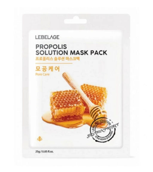 Тканевая маска для лица с прополисом LEBELAGE, 25 G