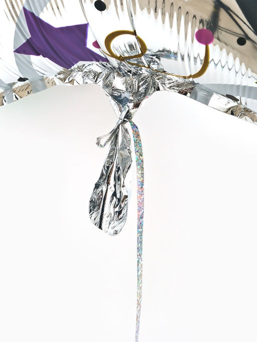 Воздушные шары фольгированные 18" звезда "С днем рождения, металлик" набор 5 штук