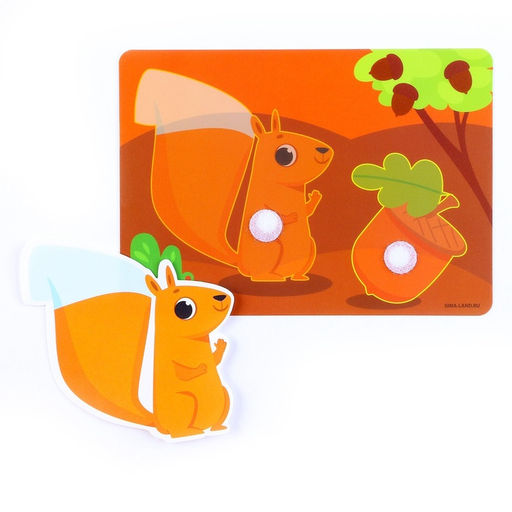 Цена за 2 шт. Развивающая игра на липучках «Изучаем животных. Кто что ест?»