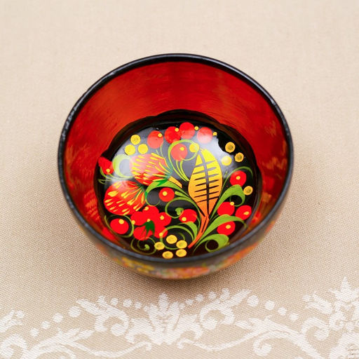 Чашка дерево хохлома «Малая», 11×6.5 см