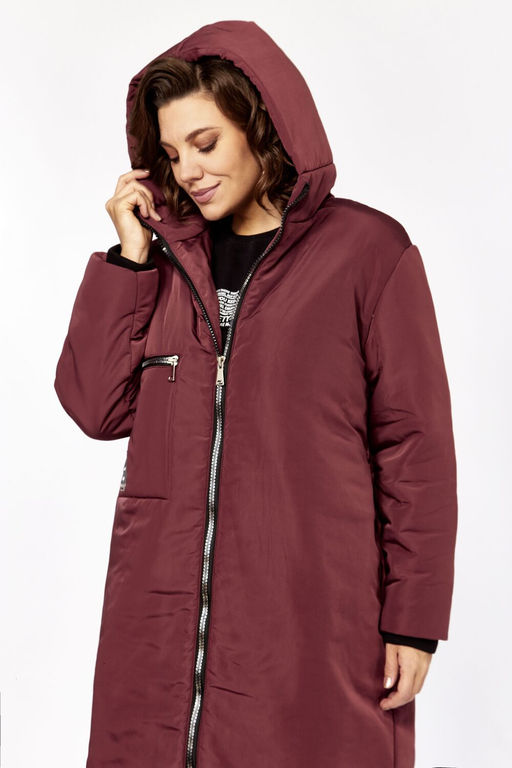 Пальто LADY SECRET 5018/1-Р бордовый матовый