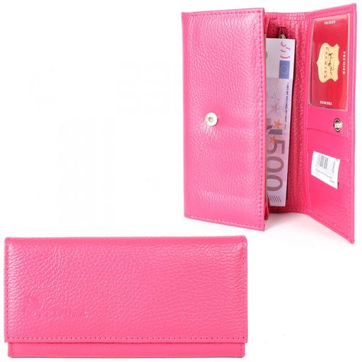 Портмоне женское Premier-DM-1 н/к, 6 отд, 4 карм, малиновый флотер (332) 212724