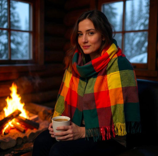 Платок из кашемира, мультицвет - Greta фото 2