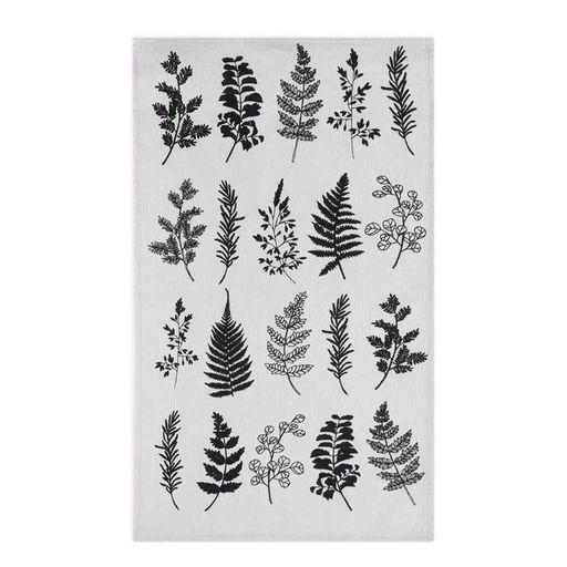 Набор полотенец кухонный Доляна Листья 35х60см-2шт, 100% хлопок  фото 6