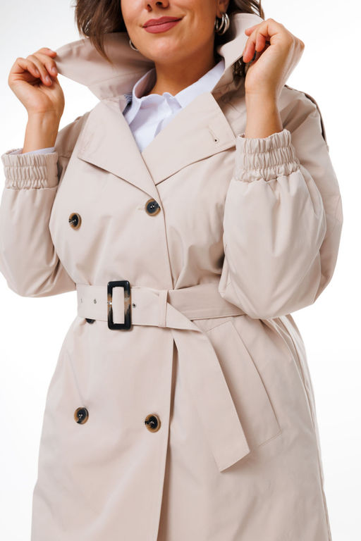 Плащ ANELLI 1419 кофе со льдом  фото 4