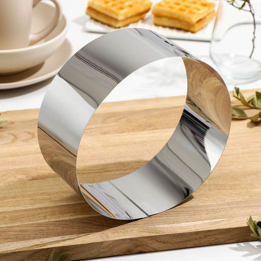 Форма для выпечки и выкладки, d=18 см, h=8 см, нержавеющая сталь