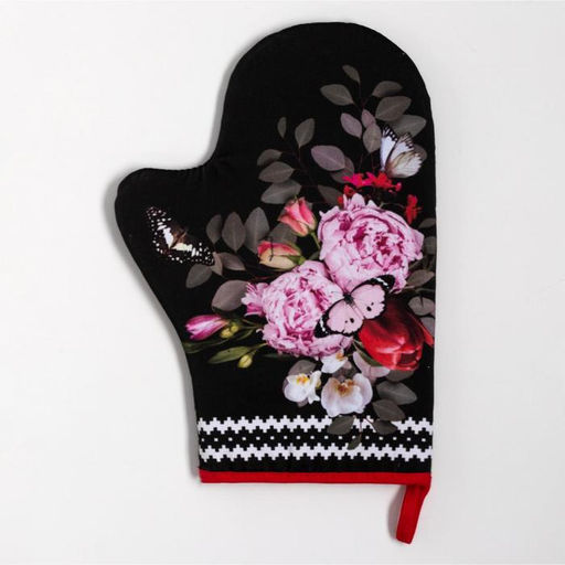 Набор кухонный «Flowers» варежка-прихватка 20×28 см, прихватка 19×19 см,100% хл