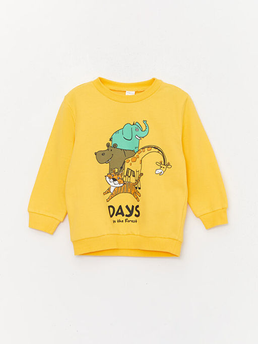 Bisiklet Yaka Erkek Bebek Sweatshirt ve E?ofman Alt 2li - Waikiki фото 2