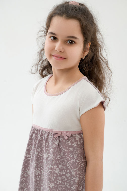 Ночная сорочка детская из кулирки Ярославна бабочка - Амадэль фото 6