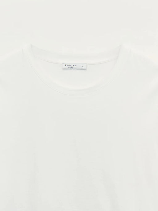 Базовая футболка из хлопка / Zarina  фото 9