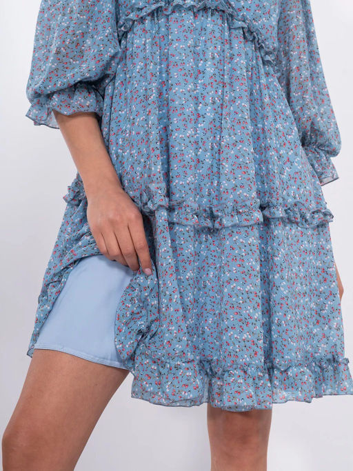 Платье из шифона с рюшами OD-714-2 - Tantino фото 9