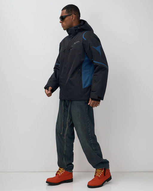 Горнолыжная куртка мужская зимняя темно-синего цвета 7617TS - Mtforce фото 10