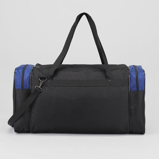 Сумка спортивная, отдел на молнии, 3 наружных кармана, синяя