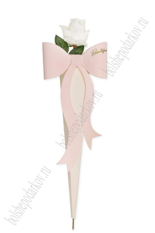 Пакет для цветов 6*40 см (10 шт) SF-7956, светло-розовый