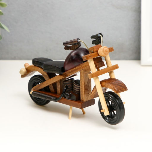 Фигурка дерево «Ретро. Мотоцикл», 11×4.5×16 см, МИКС