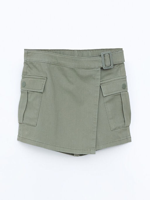 Beli Lastikli K?z ?ocuk ?ort Etek