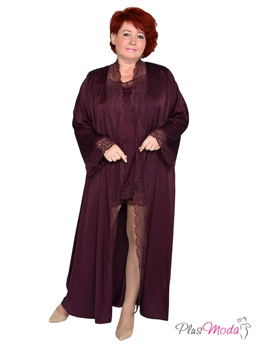 Халат Модель №1594 размеры 44-84 - Plusmoda фото 2