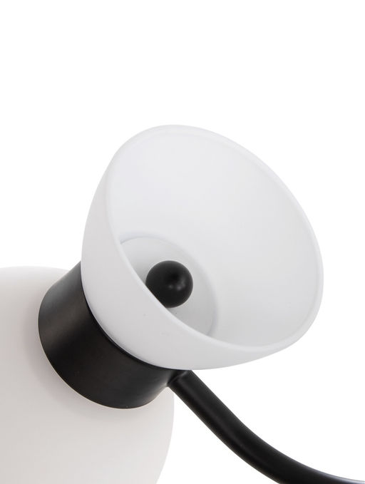 Люстра 20135/5BK, 5×60 Вт, E27, 60×60×32 см, белый/чёрный