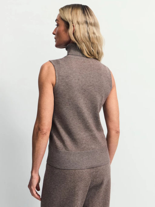 Топ без рукавов с воротником стойкой / Zarina  фото 5