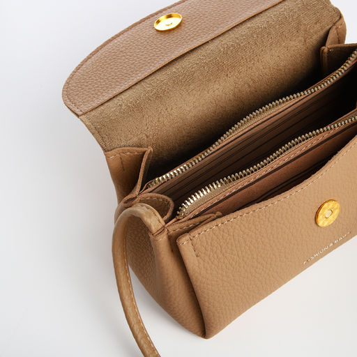 Сумка женская мессенджер на магните, цвет бежевый - Simaland фото 4