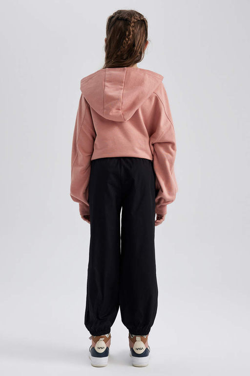 Хлопковые брюки с парашютом для девочек - Defacto фото 5