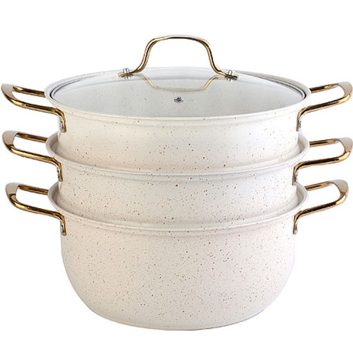 31253 Мантоварка 30 см 3-х ярусная MB (х6) - Mayer&boch фото 3