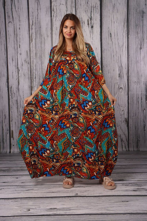 ПЛАТЬЕ ТЮЛЬПАН ЦВЕТНОЕ