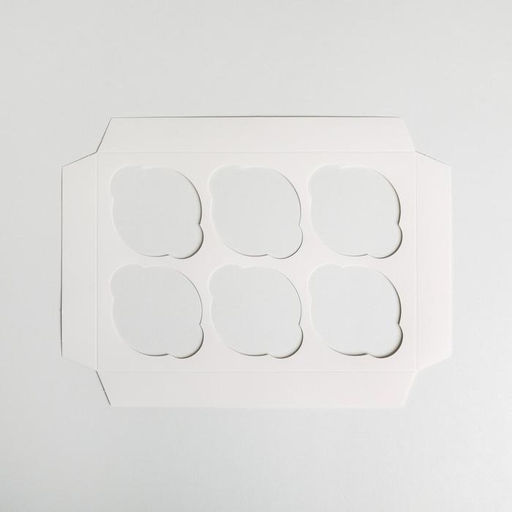 Цена за 5 шт. Коробка для капкейков, кондитерская упаковка, 6 ячеек «23 Февраля», 23×16×10 см