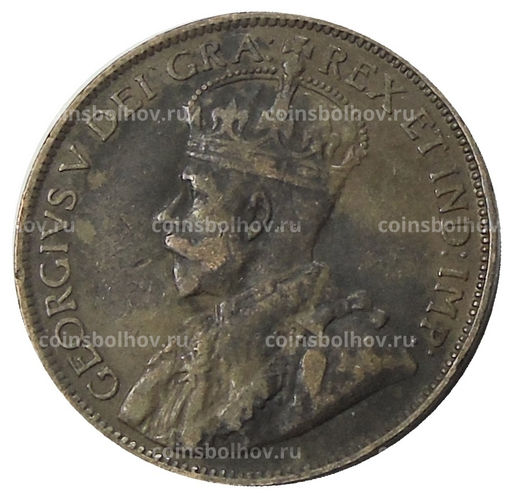Монета 1 цент 1913 года Канада