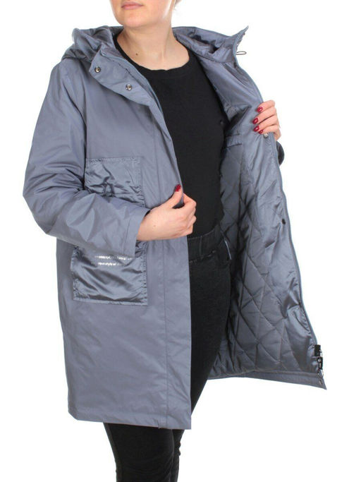 BM-07 LIGHT GRAY Куртка демисезонная женская (100 гр. синтепон) - Fashion фото 6