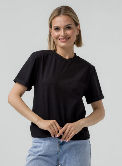 291 Футболка базовая, черный - Knitka wear фото 10