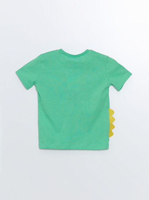 Bisiklet Yaka Bask?l? Erkek Bebek Ti??rt - Waikiki фото 3